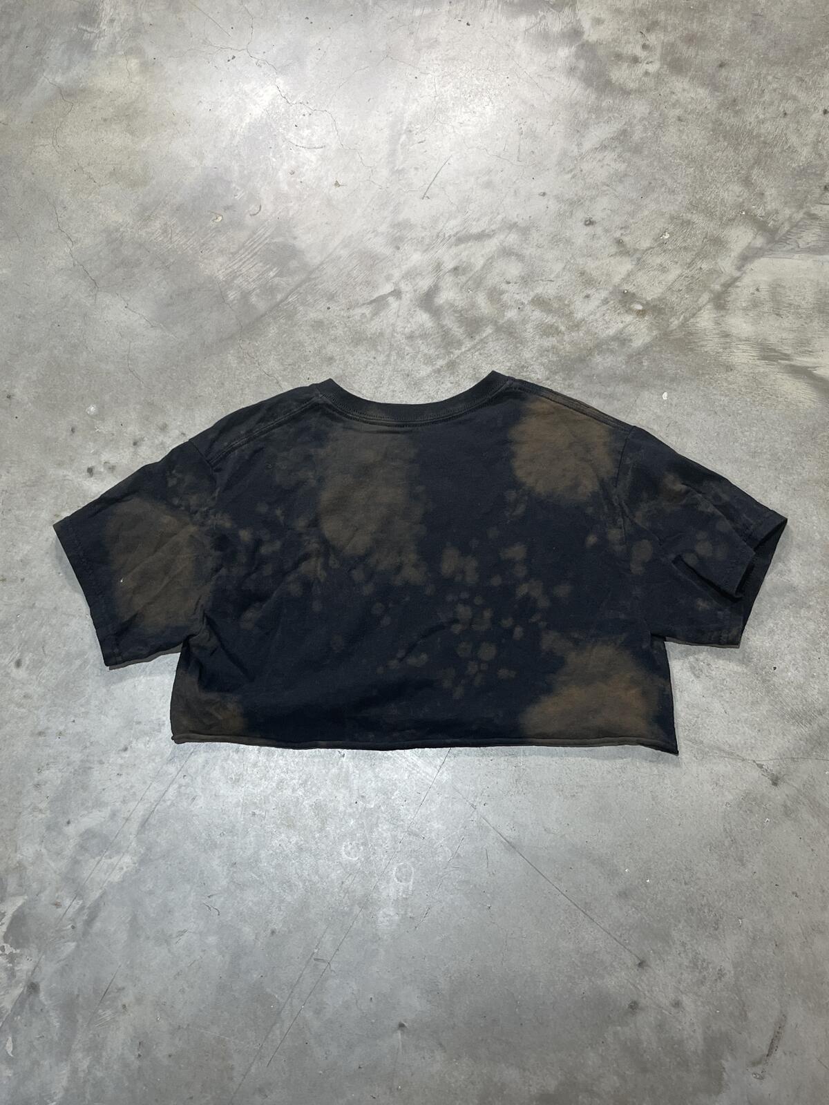 ACDC Preowned Small Cropped Tie Dye T-shirt
