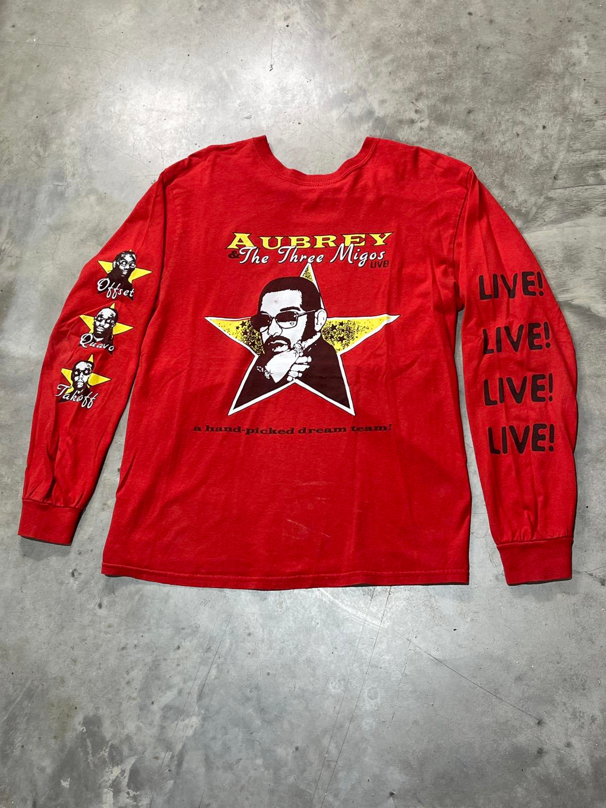 Drake & The Three Amigos Preowned Medium Long Sleeve T-shirt