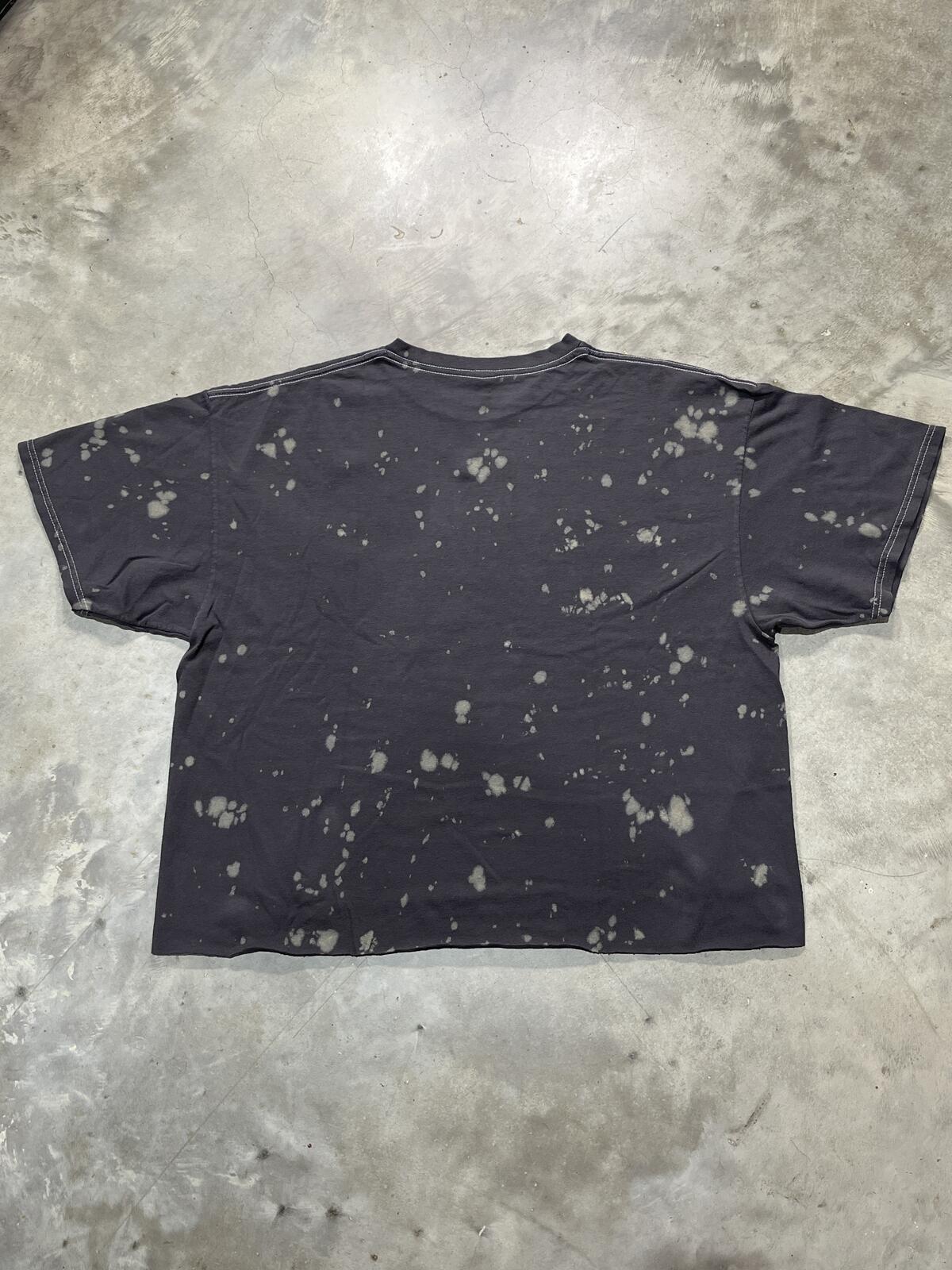 Def Leppard Preowned Large Cropped Tie Dye T-shirt