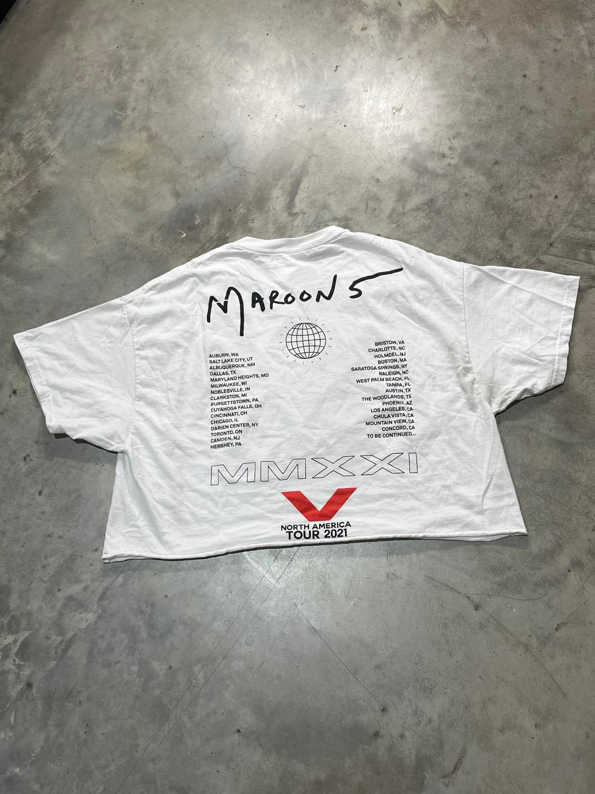 Maroon 5 Preowned XL Cropped T-shirt