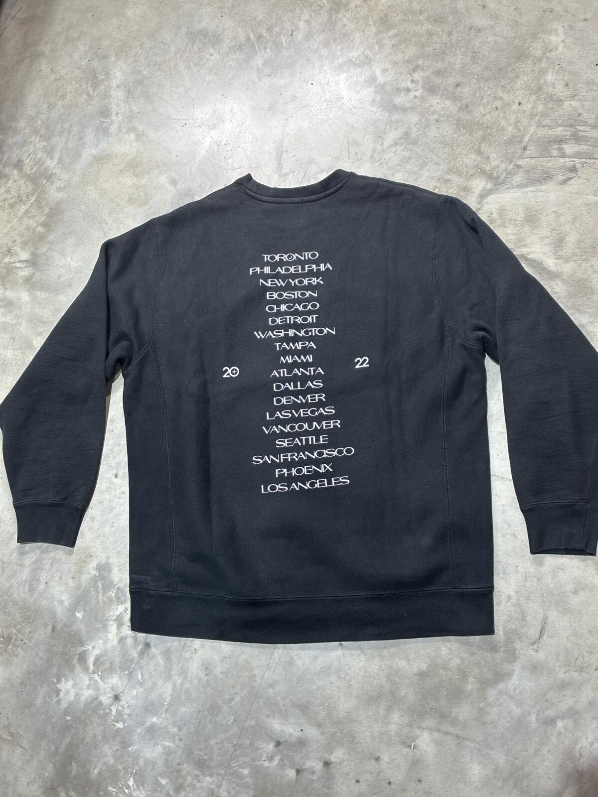 The Weeknd Preowned Distressed XL Sweatshirt
