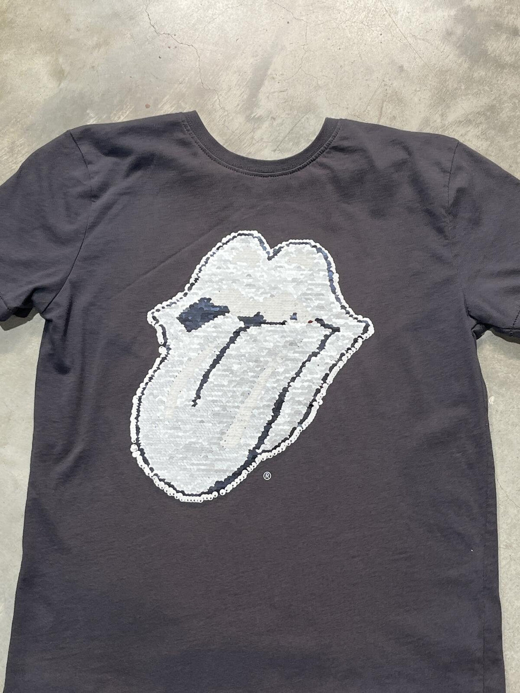 The Rolling Stones Preowned Reversible Sequence Small T-shirt