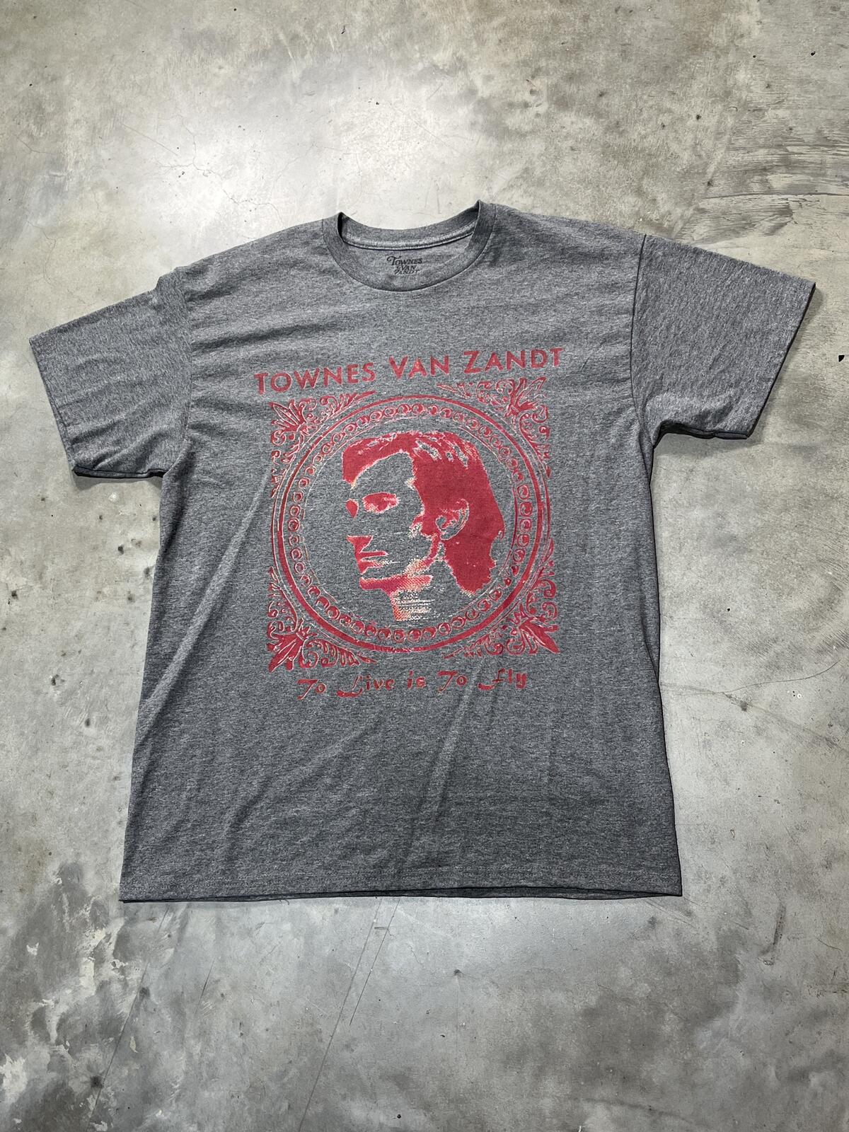 Townes Van Zandt Preowned Large T-shirt