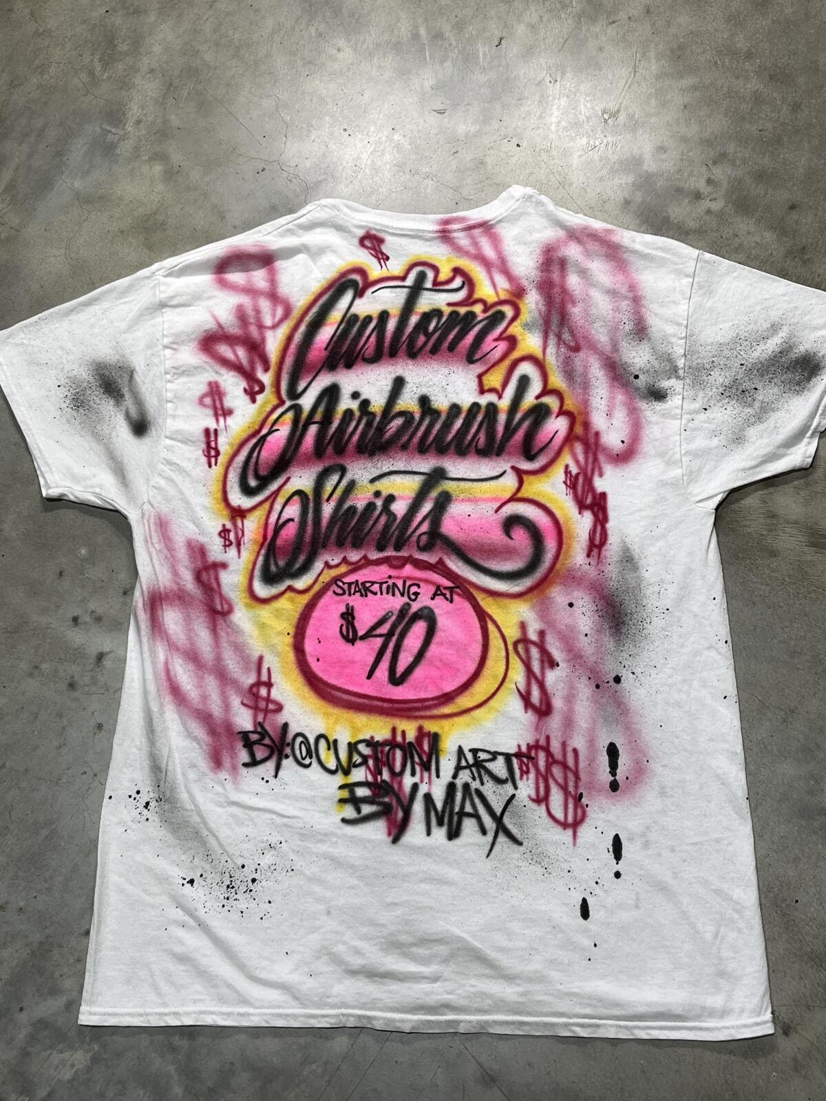 Miami Music Week Preowned Large Airbrushed T-shirt
