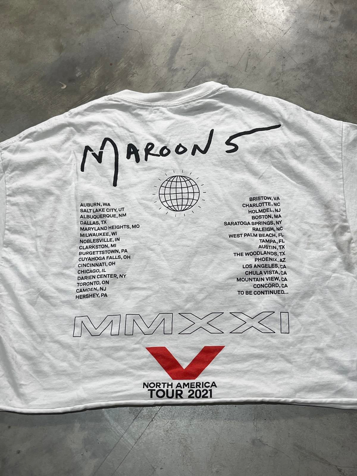 Maroon 5 Preowned XL Cropped T-shirt