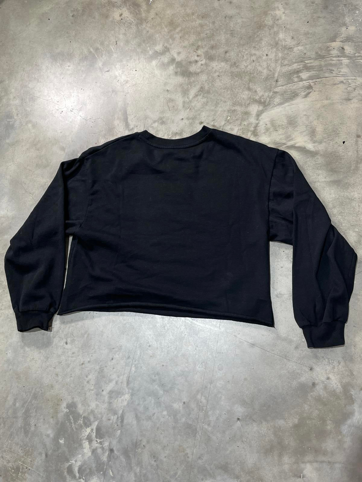 The Rolling Stones Preowned Large Cropped Sweatshirt