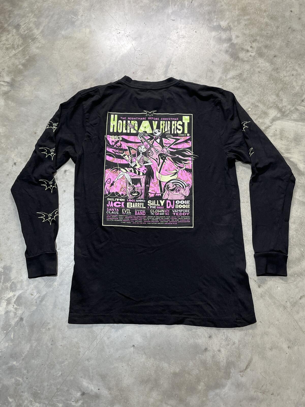 The Nightmare Before Christmas Fear Fest Preowned Medium Long Sleeve T-shirt
