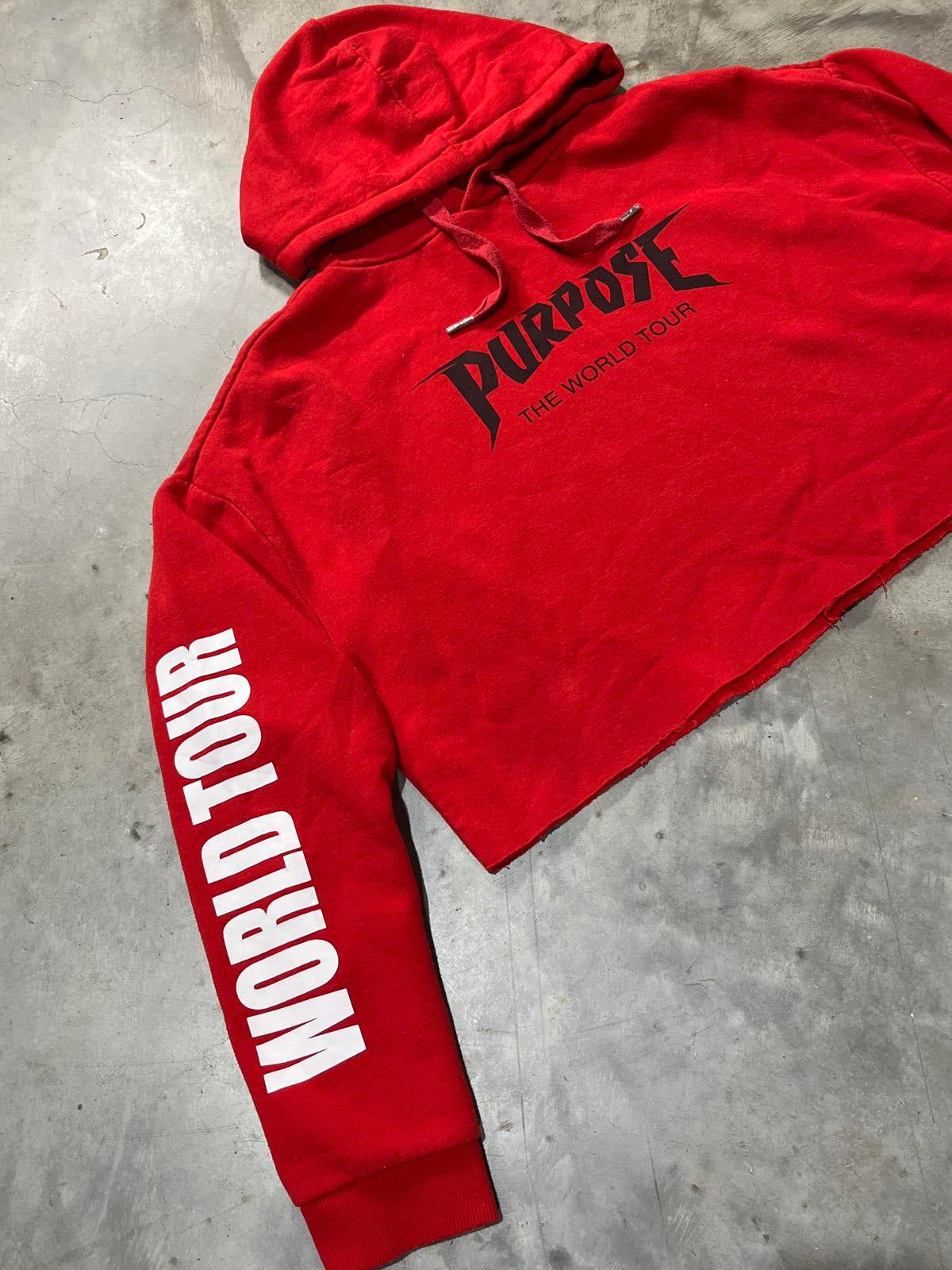 Justin Bieber Preowned Small Cropped Hoodie