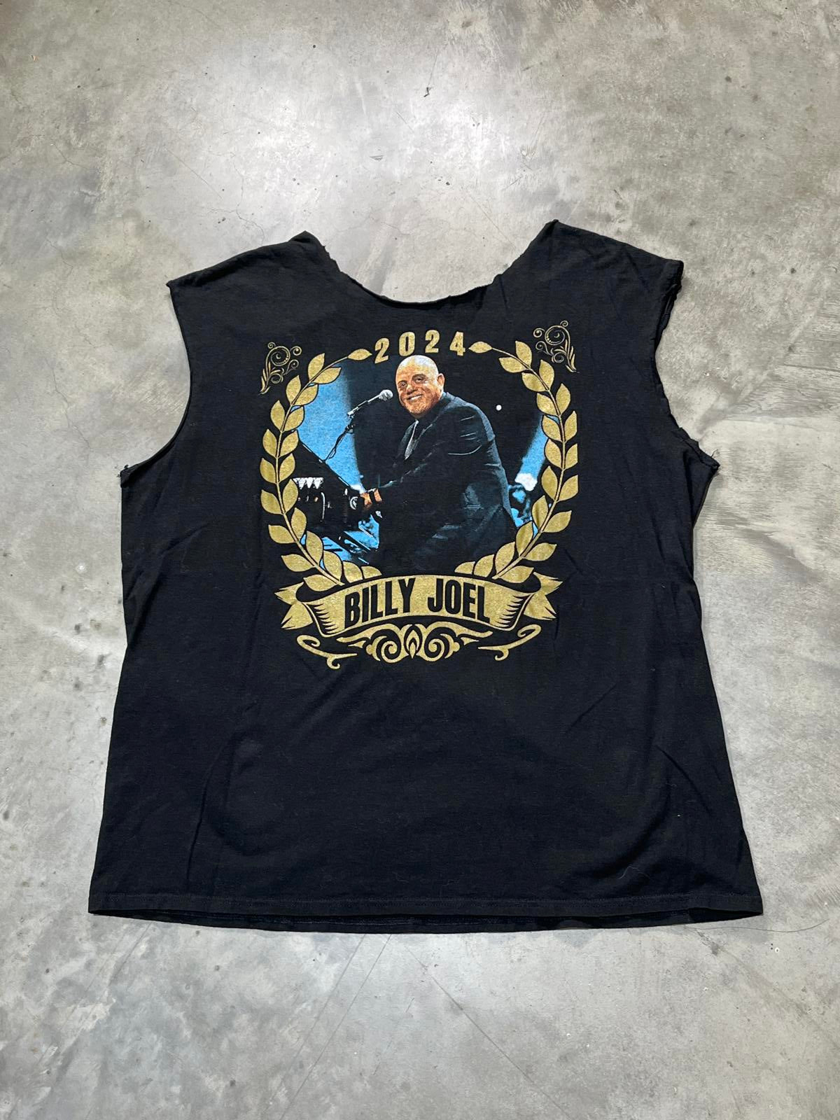 Billy Joel Preowned XL Cropped Neckline/Sleeve T-shirt