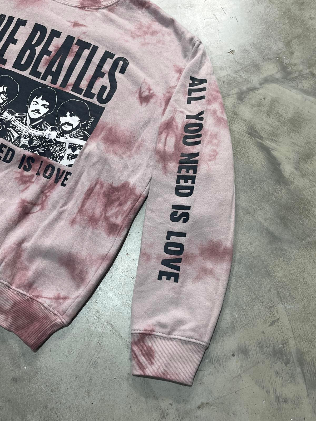 The Beatles Preowned Small Tie Dye Sweatshirt
