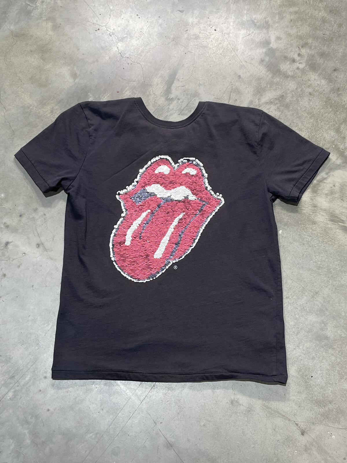 The Rolling Stones Preowned Reversible Sequence Small T-shirt