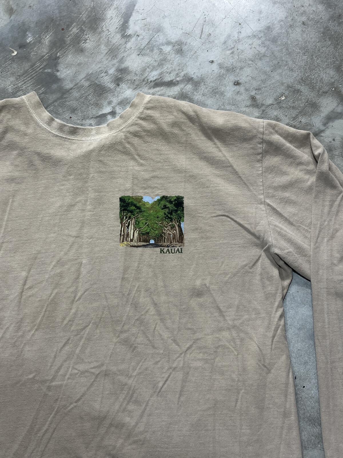 Hawaiian Tunnel Of Trees Kauai Preowned XL Long Sleeve T-Shirt