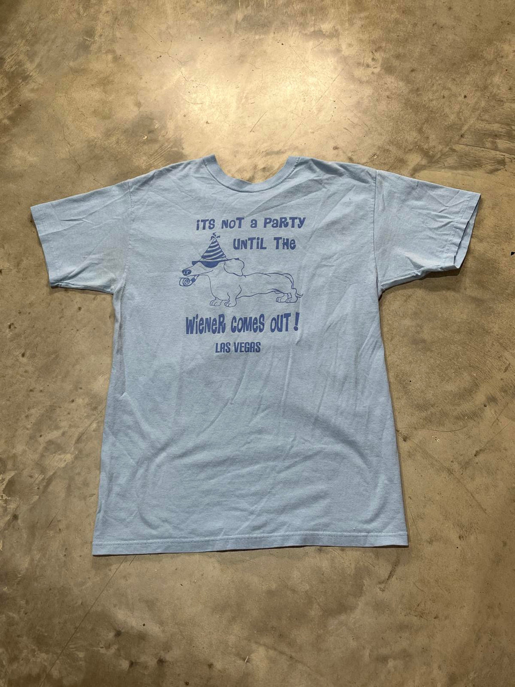 Las Vegas Wiener Party Preowned Medium T-shirt