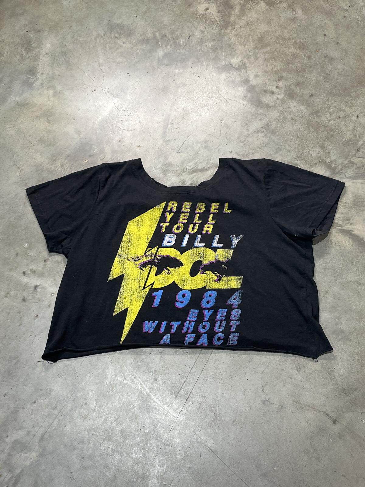 Billy Idol Preowned Large Cropped T-shirt