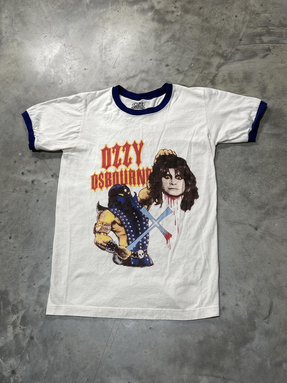 Ozzy Osborne Preowned Small Ringer T-shirt