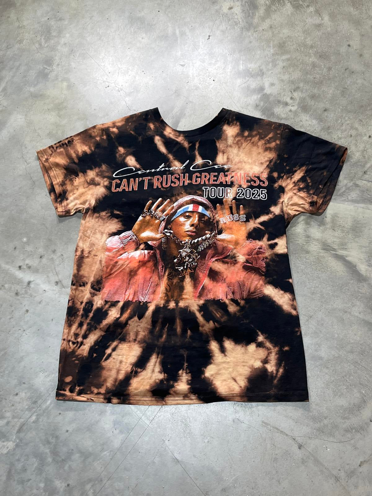 Central Cee Preowned Small Tie Dye T-shirt