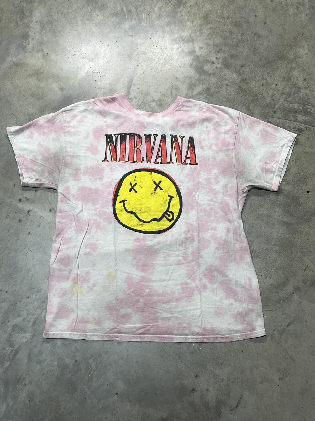 Nirvana Preowned Large Tie Dye T-shirt