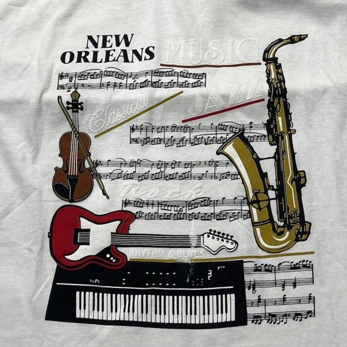 New Orleans Music Preowned XL T-shirt