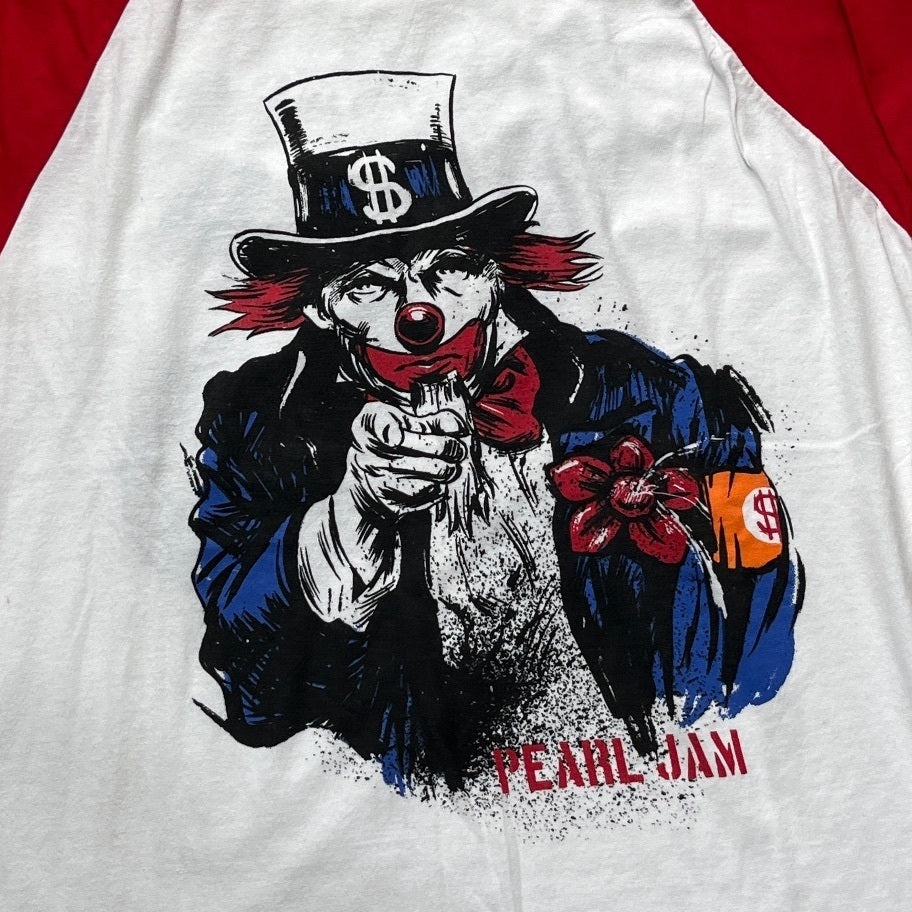 Pearl Jam Preowned Medium 3/4 Sleeve T-shirt
