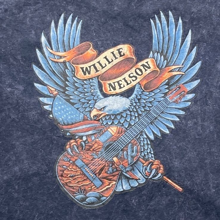 Willie Nelson Preowned Small Tie Dye T-shirt