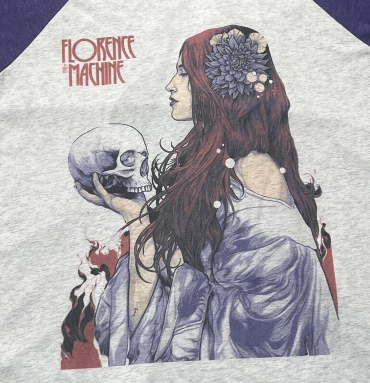 Florence And The Machine Preowned Large 3/4 Sleeve T-shirt