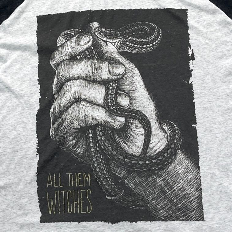 All Them Witches Preowned Large 3/4 Sleeve T-shirt