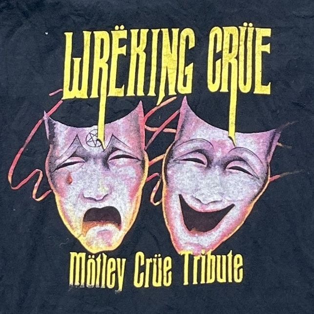 Motley Crue Tribute Wreking Crue Preowned Medium T-shirt