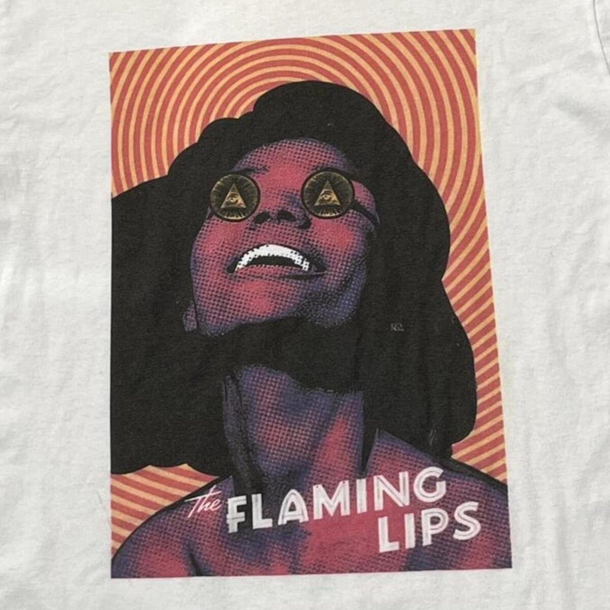 The Flaming Lips Preowned Large Ringer T-shirt