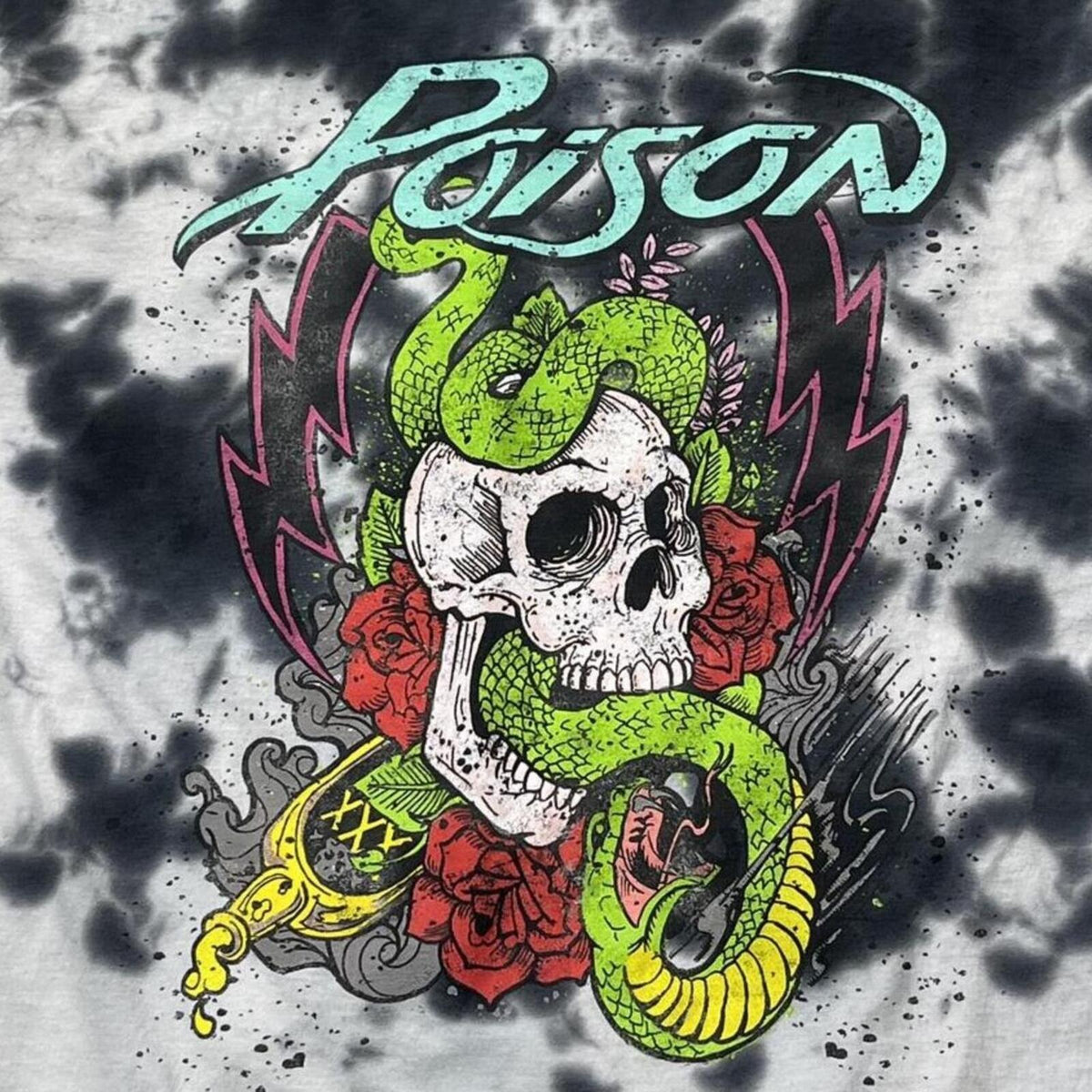 Poison Preowned Medium Tie Dye T-shirt