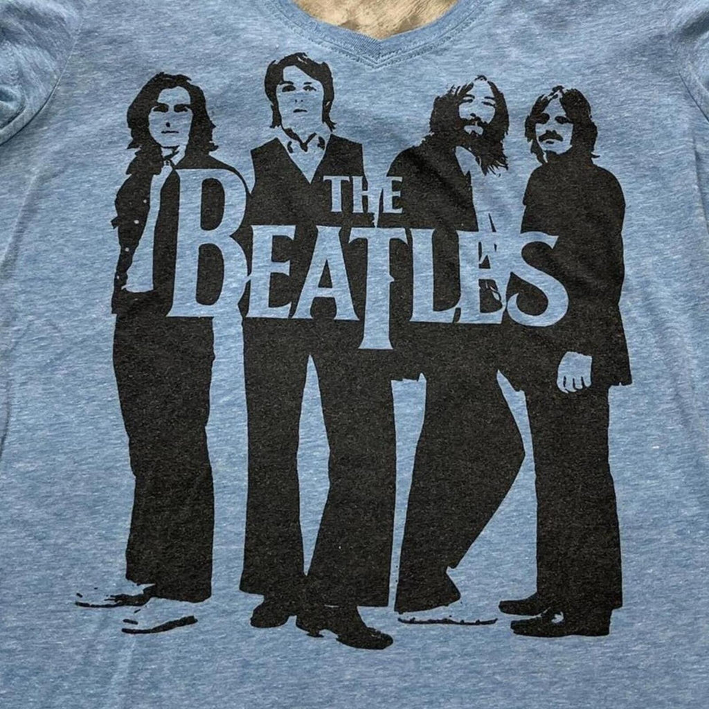 The Beatles Preowned Large V-Neck T-shirt