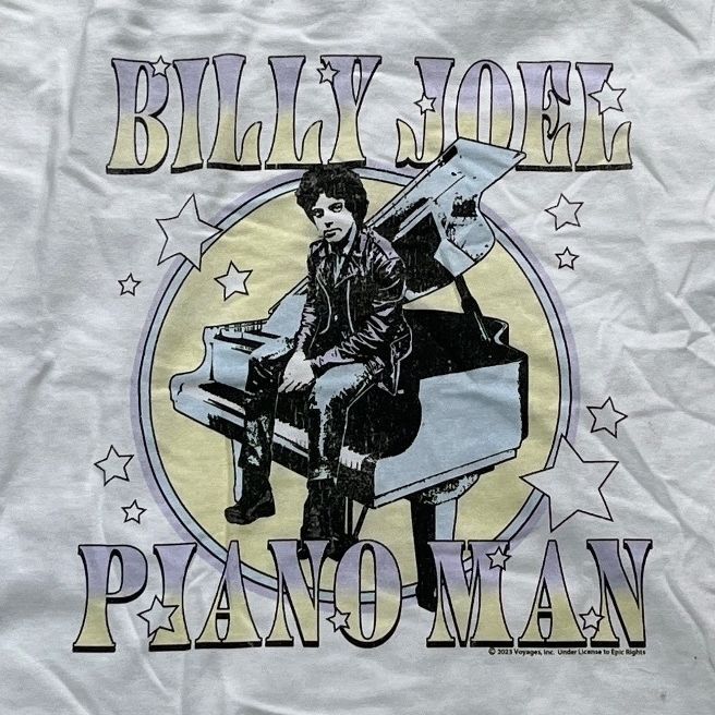 Billy Joel Preowned Small Cropped T-shirt