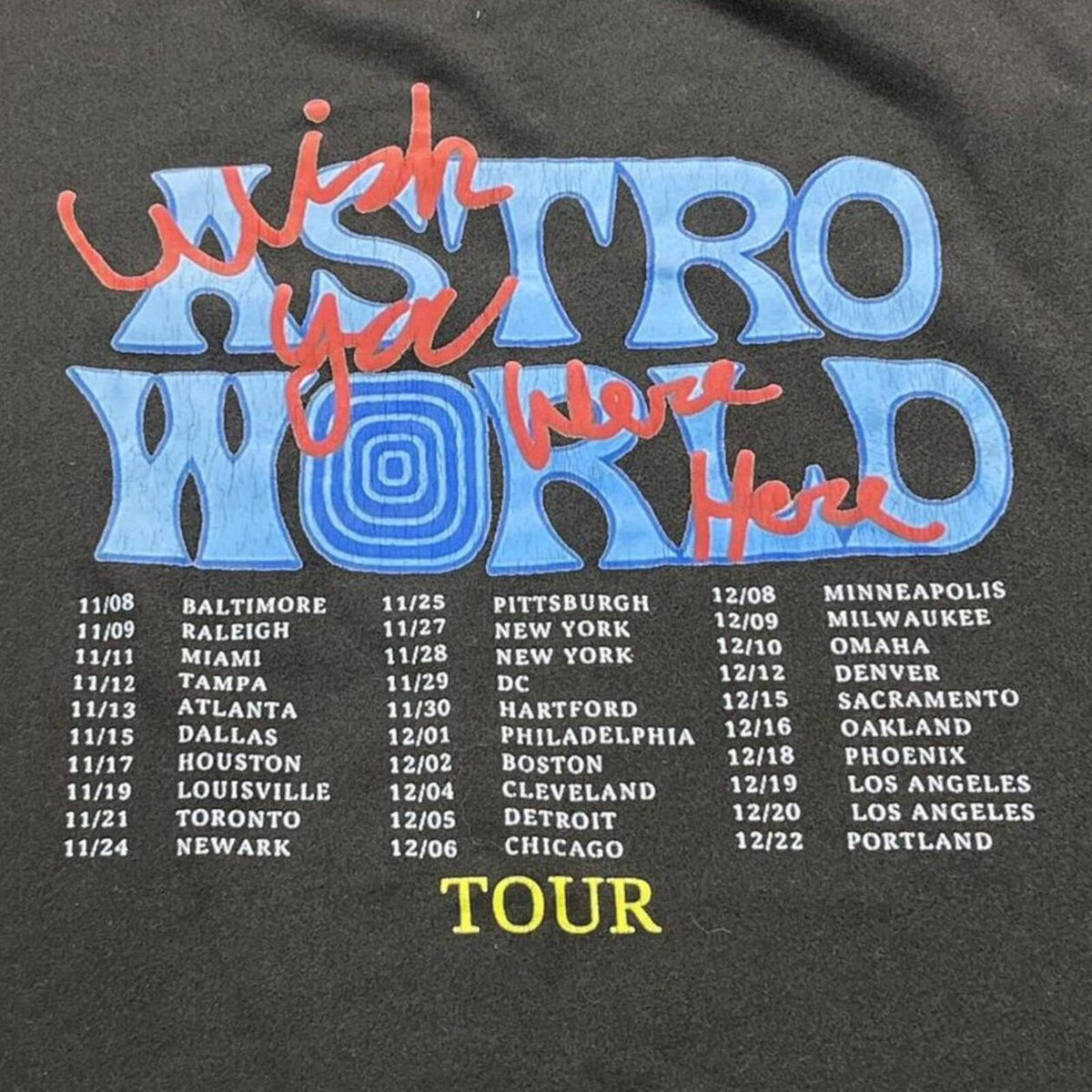 Travis Scott Astroworld Preowned 3XL T-shirt