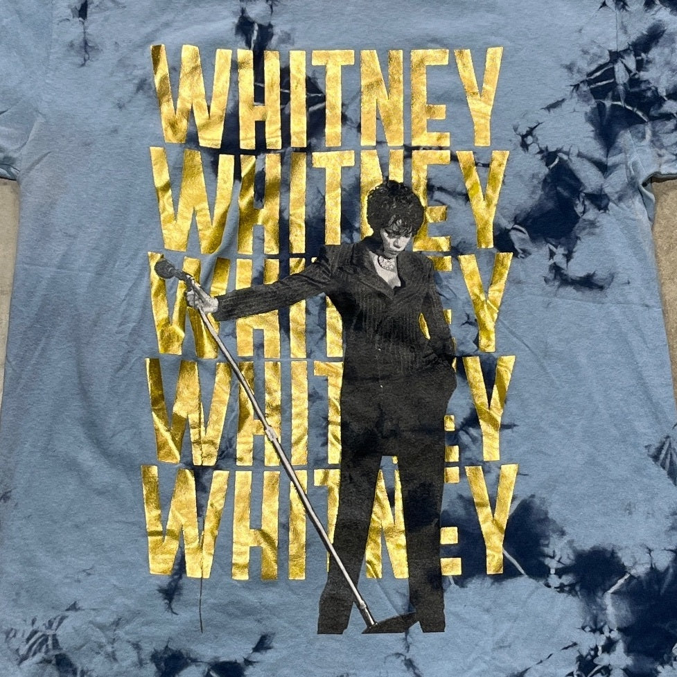Whitney Houston Preowned Medium Tie Dye T-shirt