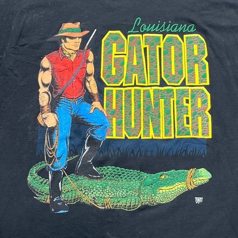 Vintage Louisiana Gator Hunter Preowned XL T-shirt