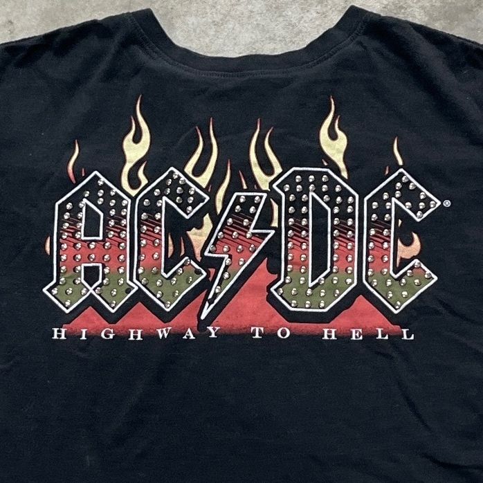 ACDC Preowned Small Bejeweled Cropped T-shirt