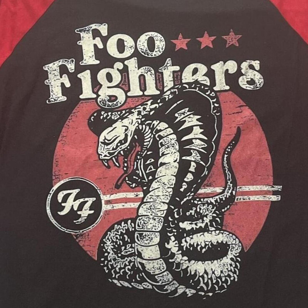 Foo Fighters Preowned Large 3/4 Sleeve T-shirt