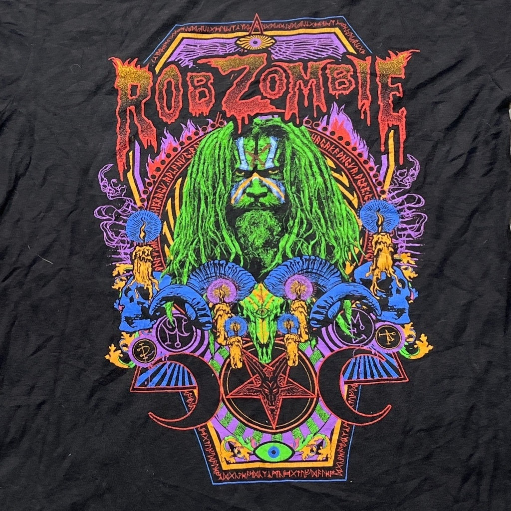 Rob Zombie Preowned Medium Cropped Neckline T-shirt
