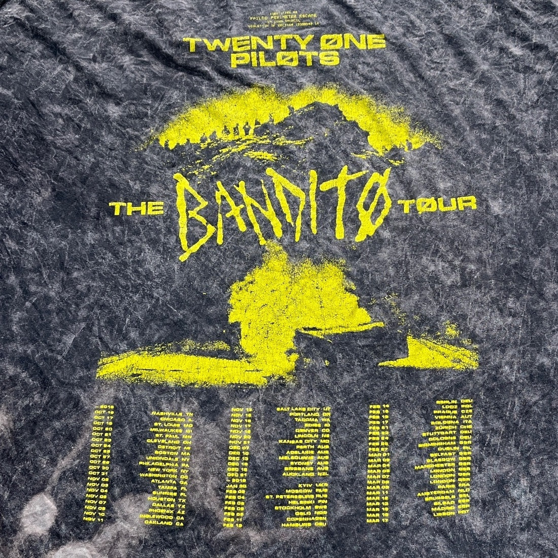 Twenty One Pilots Preowned XL Tie Dye T-shirt