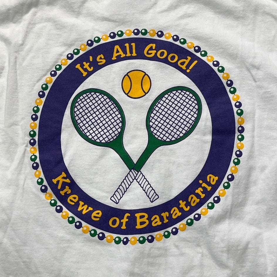 Vintage Krewe of Barataria Mardi Gras Preowned Long Sleeve Large T-shirt