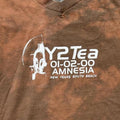 Y2Tea Amnesia Preowned Large V-Neck Tie Dye T-shirt