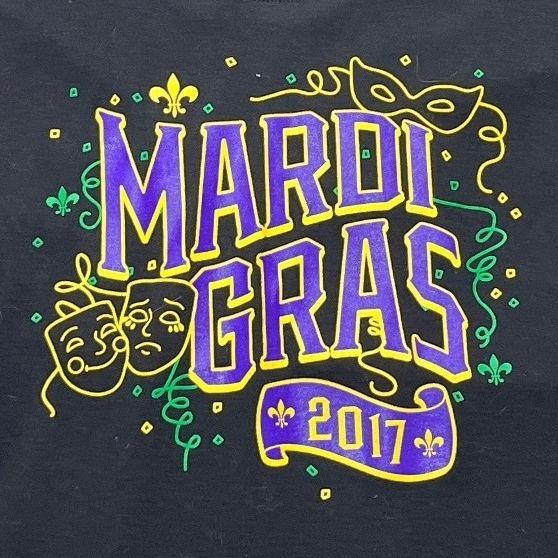 Mardi Gras 2017 Preowned XL T-shirt