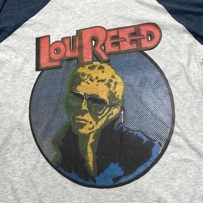Lou Reed Preowned Large 3/4 Sleeve T-shirt