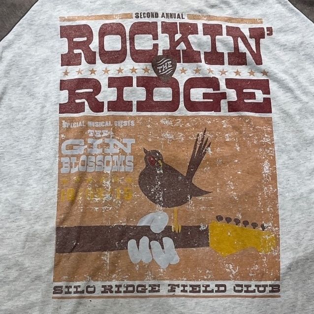 Gin Blossoms Preowned Large 3/4 Sleeve T-shirt