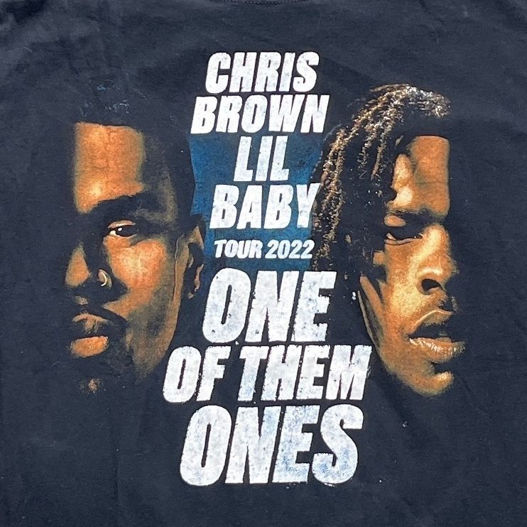 Chris Brown Lil Baby Preowned Medium T-shirt