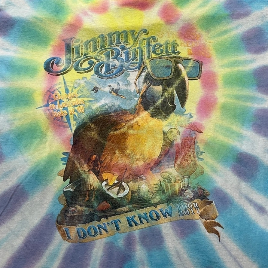 Jimmy Buffett Preowned Large Tie Dye T-shirt