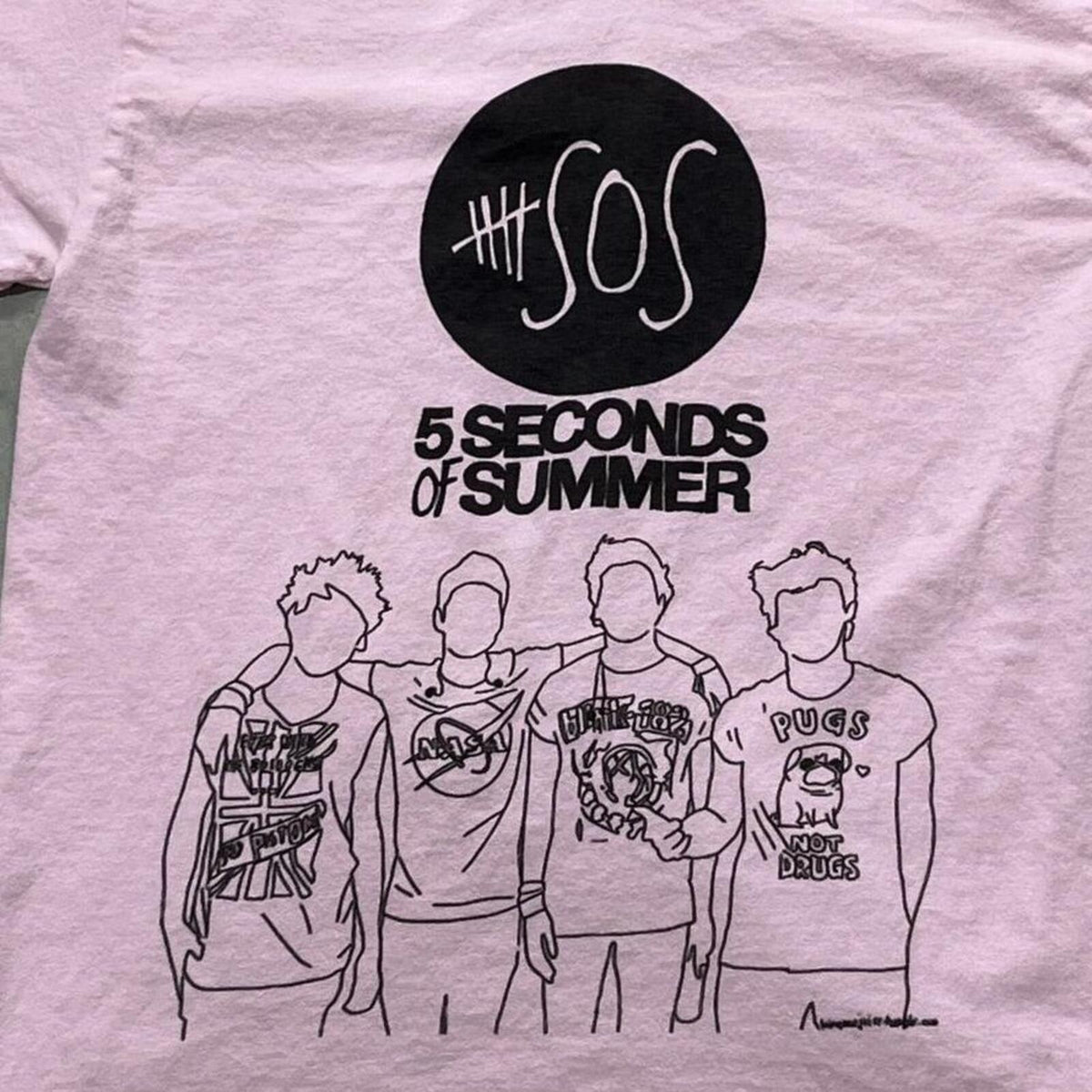 5 Seconds Of Summer Preowned Small T-shirt