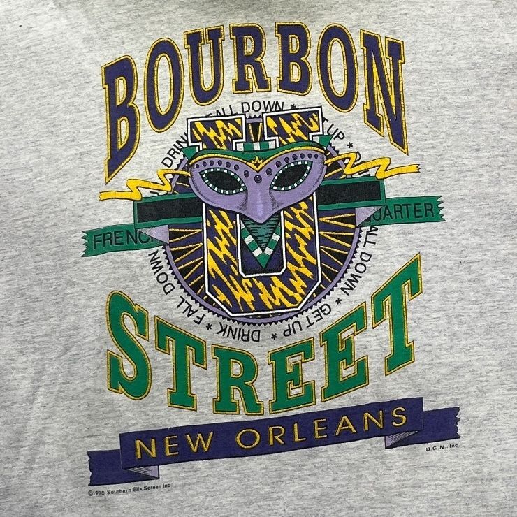 Vintage 1990 New Orleans Bourbon Street Preowned XL T-shirt
