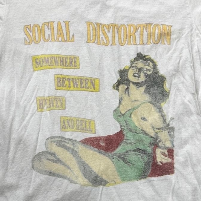 Social Distortion Preowned Medium Ringer T-shirt
