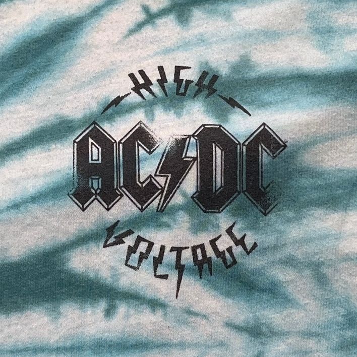 ACDC Preowned Large Tie Dye T-shirt