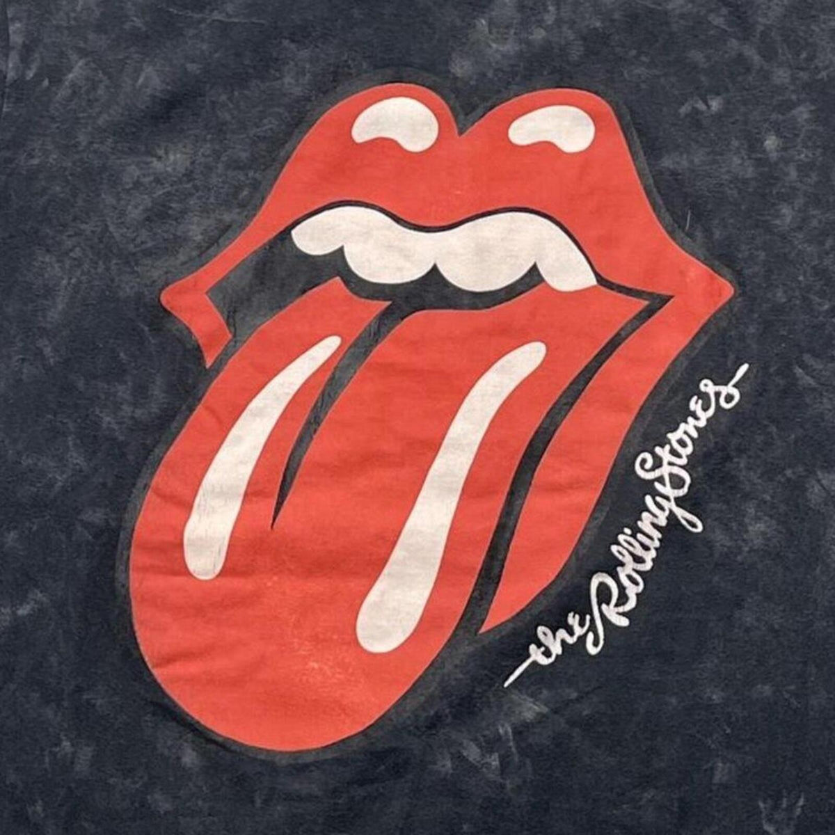 The Rolling Stones Preowned Large Tie Dye T-shirt